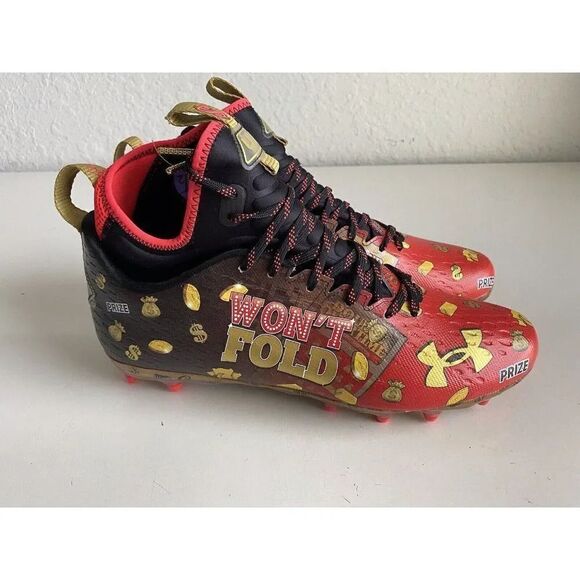 Under Armour Spotlight MC Jackpot Football Cleats Men’s Size 11.5 3025121-600 - Picture 4 of 12